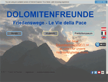 Tablet Screenshot of dolomitenfreunde.at